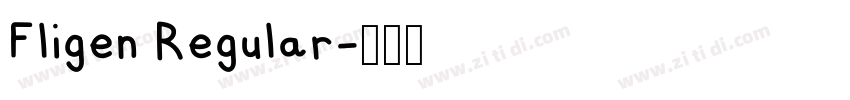 Fligen Regular字体转换